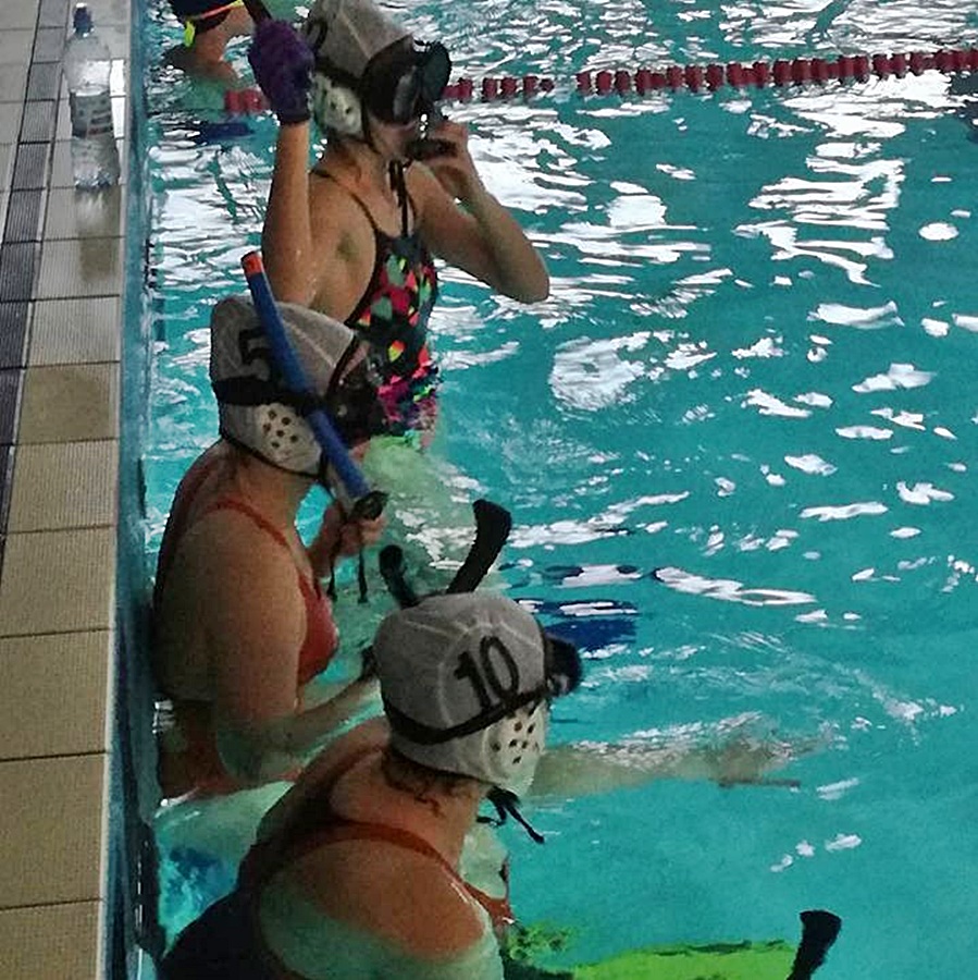 Hokej pod wodą Walenie Siemianowice Śląskie Trening II 2018